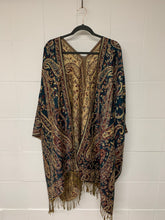 Load image into Gallery viewer, Poncho w/ Golden Threads