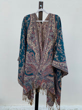 Load image into Gallery viewer, Poncho w/ Golden Threads