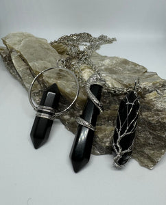 Obsidian hálsmen