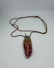 Load image into Gallery viewer, Electroplate Quartz Kristall hálsmen

