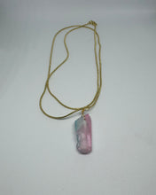 Load image into Gallery viewer, Electroplate Quartz Kristall hálsmen
