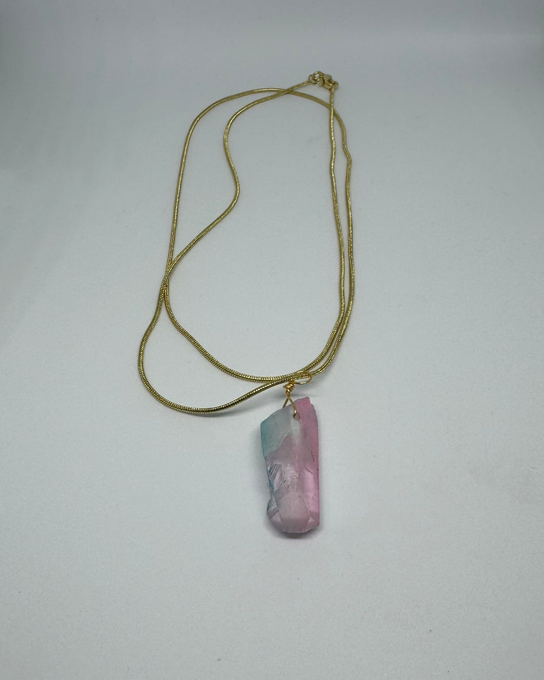 Electroplate Quartz Kristall hálsmen
