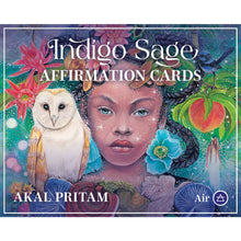 Load image into Gallery viewer, Indigo Sage Affirmation Cards by Akal Pritam
