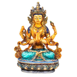Chenresig Buddha coloured
