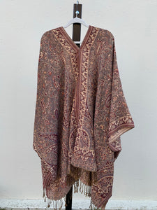 Poncho w/ Golden Threads