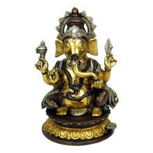 Load image into Gallery viewer, Ganesha brass two-colour
