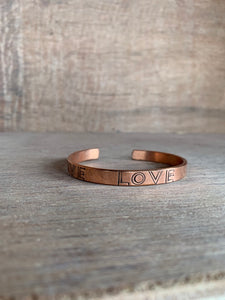 Love Copper Bracelet