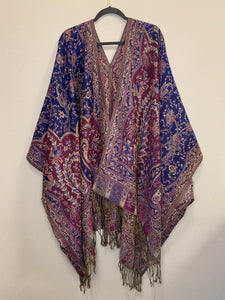 Poncho w/ Golden Threads