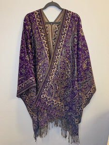 Poncho w/ Golden Threads