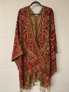 Poncho w/ Golden Threads