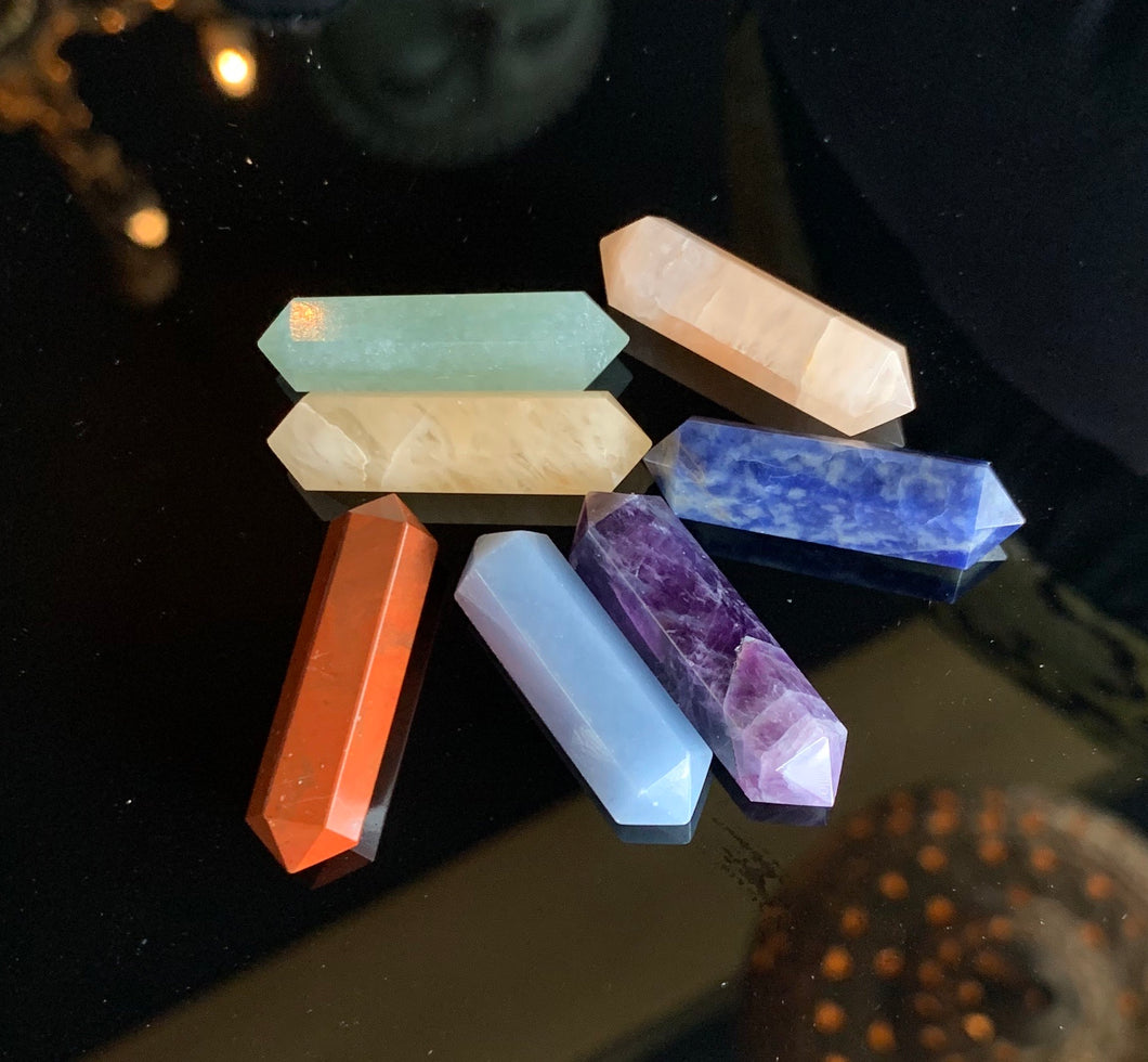 Chakra stone set for massage