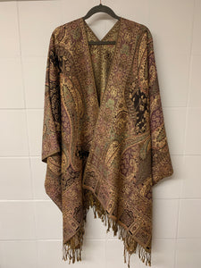 Poncho w/ Golden Threads