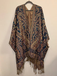 Poncho w/ Golden Threads