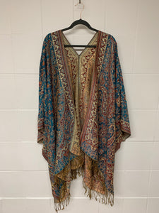 Poncho w/ Golden Threads