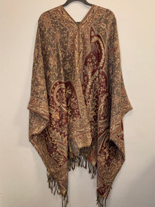 Poncho w/ Golden Threads