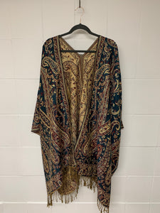 Poncho w/ Golden Threads
