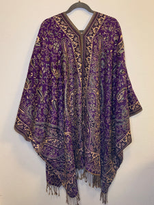 Poncho w/ Golden Threads