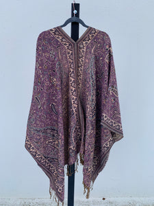 Poncho w/ Golden Threads