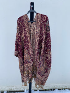 Poncho w/ Golden Threads