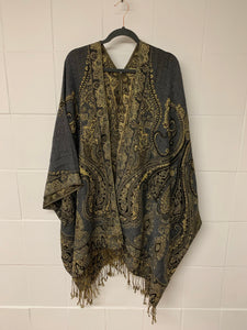 Poncho Coarse w/ Golden Thread