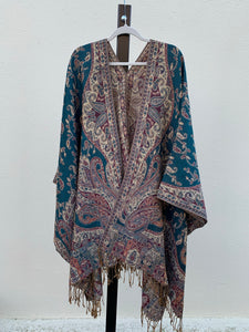 Poncho w/ Golden Threads